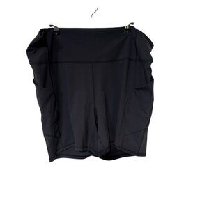 Fabletics PureLuxe Shorts With Pockets Dark Gray Size 3X 4 Way Stretch